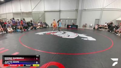 170 lbs Placement Matches (16 Team) - Dominic Bambinelli, Georgia Red vs Austyn Adams, Ohio Red