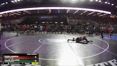 120 2A Cons. Round 2 - Kalob Williams, Winter Springs vs Kaden Barrial, Merritt Island