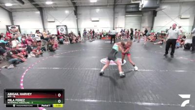 70 lbs Round 2 (3 Team) - Abigail Harvey, RPA vs Mila Perez, Reverence Wrestling