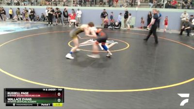 149 lbs X Bracket - Wallace Evans, Interior Grappling Academy vs Russell Page, Baranof Bruins Wrestling Club