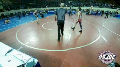 96 lbs Consi Of 8 #1 - Tucker Brogden, Hinton Takedown Club vs Gannon Wilson, Team Tulsa Wrestling Club