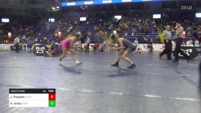 110 lbs Semifinal - Jordin Peoples, Curwensville vs Alysiana Ierley, York Suburban