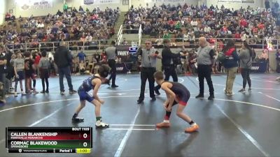 70 lbs Champ. Round 1 - Callen Blankenship, Marysville Monarchs vs Cormac Blakewood, Springboro