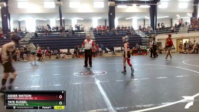 60 lbs Finals (8 Team) - Tate Russel, Takedown Elite vs Asher Watson, Backyard Brawlers Red