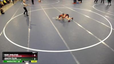 63 lbs Quarterfinal - Griffin Pilon, Monticello Wrestling Club vs Rory Shelstad, Centennial Youth Wrestling