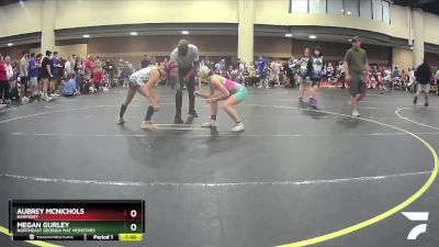 100 lbs Round 1 - Megan Gurley, Northeast Georgia Mat Monstars vs Aubrey McNichols, Harmony