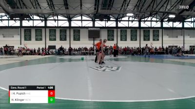 131-138 lbs Cons. Round 1 - Hugh Pupich, Huntley High School vs Hayden Klinger, Metamora