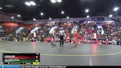 138 lbs Semifinals (8 Team) - Kaden Chinavare, Dundee HS vs Collin Featherstone, Constantine HS