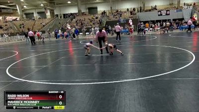 45 lbs 3rd Place Match - Maverick McKinney, Buccaneer Wrestling Club vs Radd Wilson, Vikings Wrestling Club