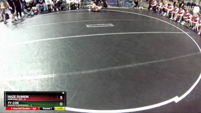 60 lbs Round 1 (6 Team) - Ty Cox, Kansas Copperhead vs Haze Dunkin, Nebraska Red