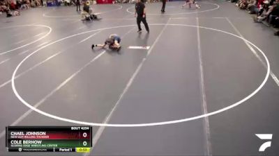 86 lbs Quarterfinal - Chael Johnson, New Ulm Rolling Thunder vs Cole Berhow, Scoring Edge Wrestling Center