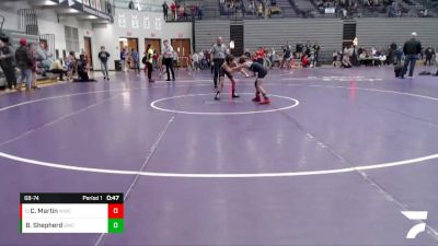 68-74 lbs Champ. Round 1 - Casen Martin, Western Wrestling Club vs Boulder Shepherd, Greentown Wrestling Club