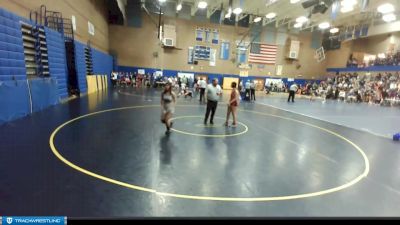 145lbs Cons. Round 2 - Emily Iris-utton, Fort Vancouver (Girls) vs Georgie Ellicott, Oregon City