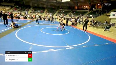 73 lbs Rr Rnd 2 - Reagan Johnson, Wolfpak Wrestling vs Jayden Caughlin, Cleveland Take Down Club