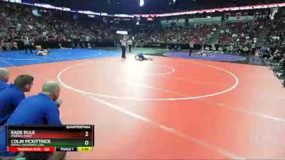 D3-132 lbs Quarterfinal - Kade Rule, Mineral Point vs Colin McKittrick, Royall/Wonewoc-Cen.