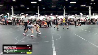 84 lbs Round 1 (8 Team) - Brighton Prine, Terps East Coast Elite vs Xavier Bernthal, NC National Team