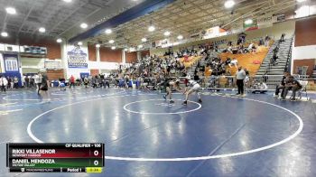 106 lbs 3rd Place Match - Daniel Mendoza, Victor Valley vs Rikki Villasenor, Newport Harbor