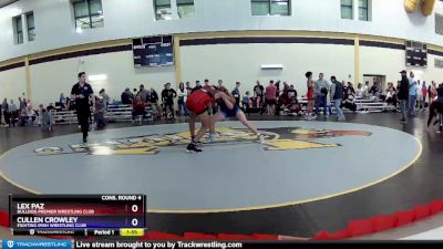 132 lbs Cons. Round 4 - Lex Paz, Bulldog Premier Wrestling Club vs Cullen Crowley, Fighting Irish Wrestling Club