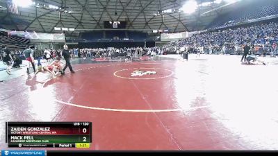 120 lbs Champ. Round 2 - Mack Pell, Cashmere Wrestling Club vs Zaiden Gonzalez, Victory Wrestling-Central WA