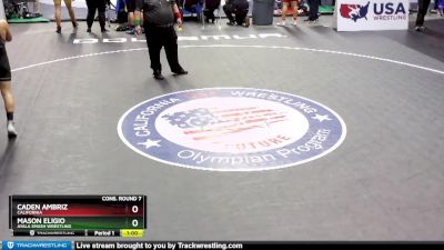 145 lbs Cons. Round 7 - Caden Ambriz, California vs Mason Eligio, Ayala Smash Wrestling