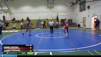 125 lbs Cons. Semi - Cameron Fernando, Moorpark vs Gabriel Martinez, Fresno State Wrestling Club