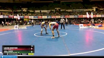 184 lbs Round 1 (3 Team) - Will Davis, Elizabethtown College vs Jacob Sweitzer, Davis & Elkins