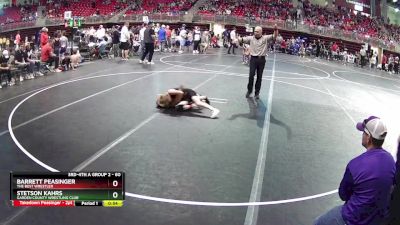 60 lbs Cons. Round 3 - Barrett Peasinger, The Best Wrestler vs Stetson Kahrs, Garden County Wrestling Club