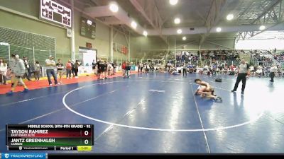 92 lbs 2nd Place Match - Tayson Ramirez, East Idaho Elite vs Jantz Greenhalgh, Carbon