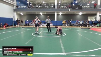 110 lbs Round 1 (16 Team) - Sebastian Schmeltzer, Neighborhood vs Matt Brickman, TEAM16