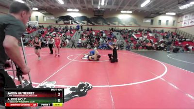 130 lbs Cons. Round 1 - Alexis Holt, Steelclaw Wrestling Club vs Jaxon Gutierrez, Lake Stevens Wrestling Club