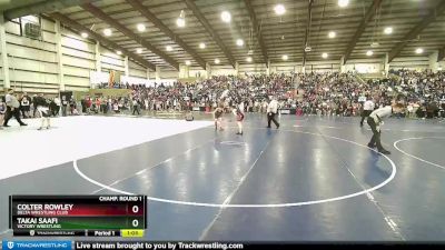 105+ Champ. Round 1 - Colter Rowley, Delta Wrestling Club vs Takai Saafi, Victory Wrestling