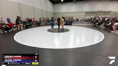 145 lbs Round 4 (10 Team) - Veronica Madrid, Kansas vs Miangel Jackson, Oklahoma Blue