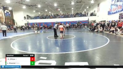 G 114 lbs Semifinal - Allister Dillow, American Falls vs LeAnne Kissner, Pocatello