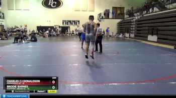 220 lbs Round 2 (8 Team) - Brodie Barnes, Mortimer Jordan HS vs Charles Cj Donaldson, Gardendale Hs