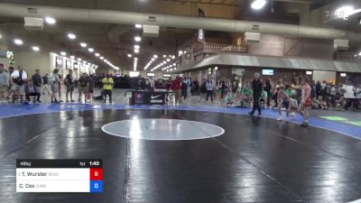 48 kg Rnd Of 32 - Tommy Wurster, Beast Mode Wrestling vs Crew Cox, Curby 3 Style Wrestling Club