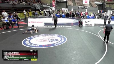 53 lbs Quarterfinal - Noah Choi, RBWC (Rancho Bernardo Wrestling Club) vs Roman Jimenez, Legacy Wrestling Center