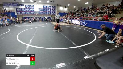 60-66 lbs Rr Rnd 2 - Waylen Higbee, Morrison Takedown Club vs Hudson Burdick, Perry Wrestling Academy