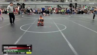 52 lbs Semis (4 Team) - Bodie Anderson, 84 Athletes vs Hunter Mattison, Buffalo Valley WC