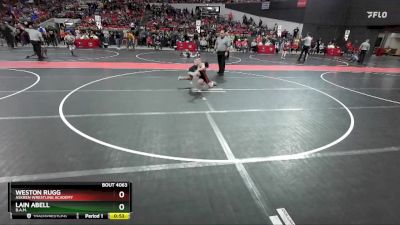 78 lbs Champ. Round 1 - Weston Rugg, Askren Wrestling Academy vs Lain Abell, B.A.M.