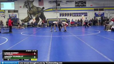 JV-20 lbs Round 2 - Logan Schmidt, Williamsburg vs Dawson Youngblut, Don Bosco