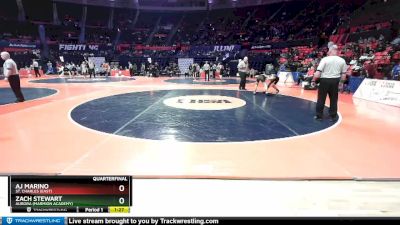 3A 120 lbs Quarterfinal - AJ Marino, St. Charles (East) vs Zach Stewart, Aurora (Marmion Academy)