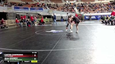 D1-126 lbs Cons. Round 1 - Carter Cianfrogna, Shadow Ridge vs Sean Kennedy, Brophy College Preparatory