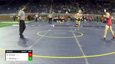 D2-144 lbs Semifinal - Louden Stradling, Gaylord HS vs Dylan Granger, Mason HS