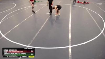 132 lbs Cons. Round 4 - Arlo Brinkman, Mounds View Mustangs Wrestling Club vs George Â??Linkâ?? Toops, Pierz Wrestling Club