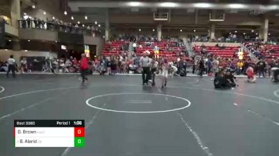 64 lbs Semifinal - Bradley Alarid, Duran Elite vs Da`raun Brown, Maize Wrestling Club