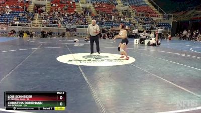 148 lbs Quarterfinal - Lois Schneider, E1-Central Cass vs Christina Dohrmann, W4-Dickinson