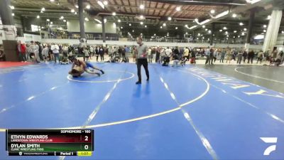 160 lbs Semifinal - Ethyn Edwards, Landstown Wrestling Club vs Dylan Smith, Clinic Wrestling FXBG