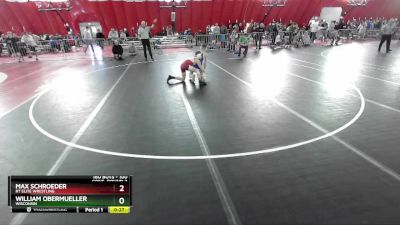 100 lbs Cons. Round 2 - Max Schroeder, RT Elite Wrestling vs William Obermueller, Wisconsin