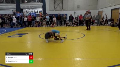 66 lbs Quarterfinal - Dominic Rocco, Westshore W.C. vs Dino Neglia, Newfane