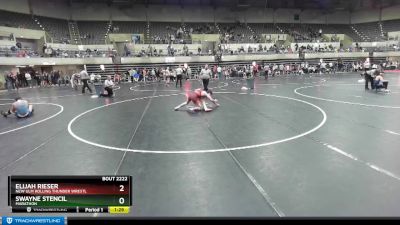 135 lbs Cons. Round 5 - Swayne Stencil, Marathon vs Elijah Rieser, New Ulm Rolling Thunder Wrestl